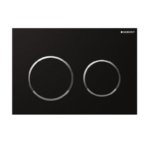 Best Bm Toilets Kappa 21 — Round Dual Flush Button - Black