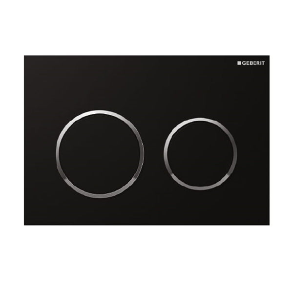 Best Bm Toilets Kappa 21 — Round Dual Flush Button - Black