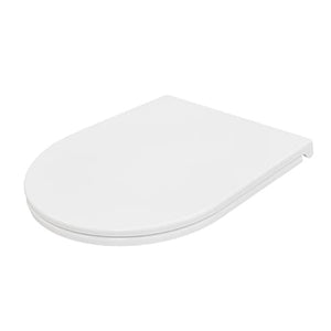 Best Bm Toilets SHC324 – Flat Short Projection Toilet Seat Cover, White