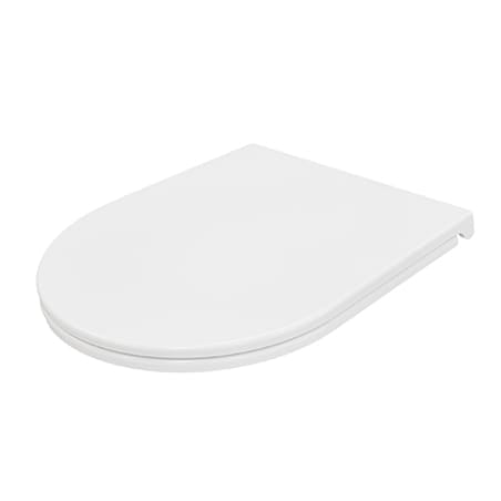 Best Bm Toilets SHC324 – Flat Short Projection Toilet Seat Cover, White
