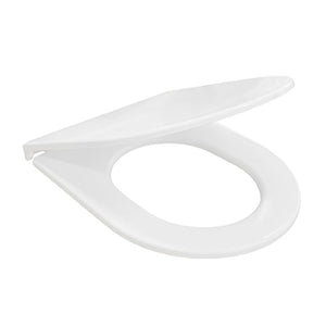 Best Bm Toilets SHC324 – Flat Short Projection Toilet Seat Cover, White