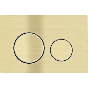 Best Bm Toilets Sigma 20 Brushed Gold — Round Dual Flush Button