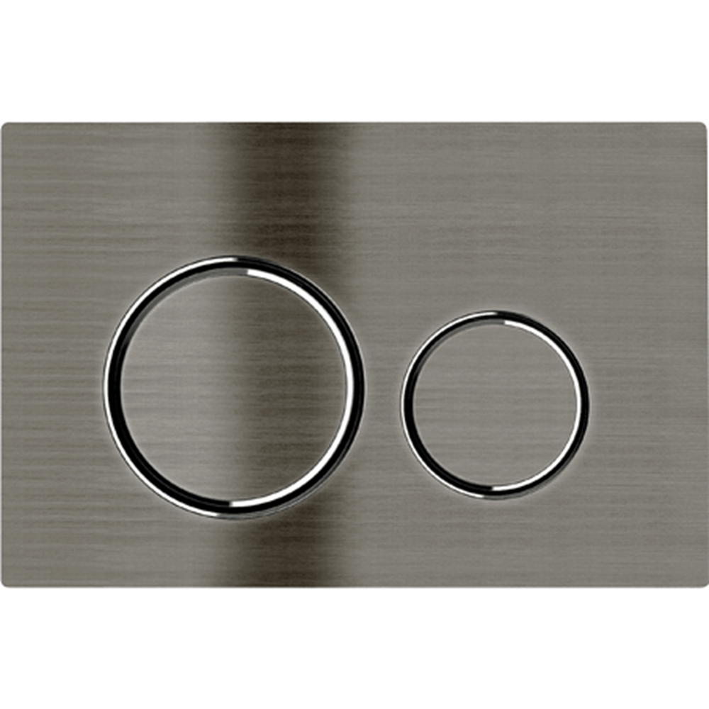 Best Bm Toilets Sigma 20 Brushed Gunmetal— Round Dual Flush Button