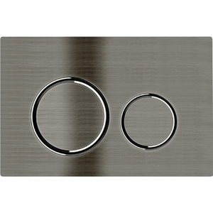 Best Bm Toilets Sigma 20 Brushed Gunmetal— Round Dual Flush Button