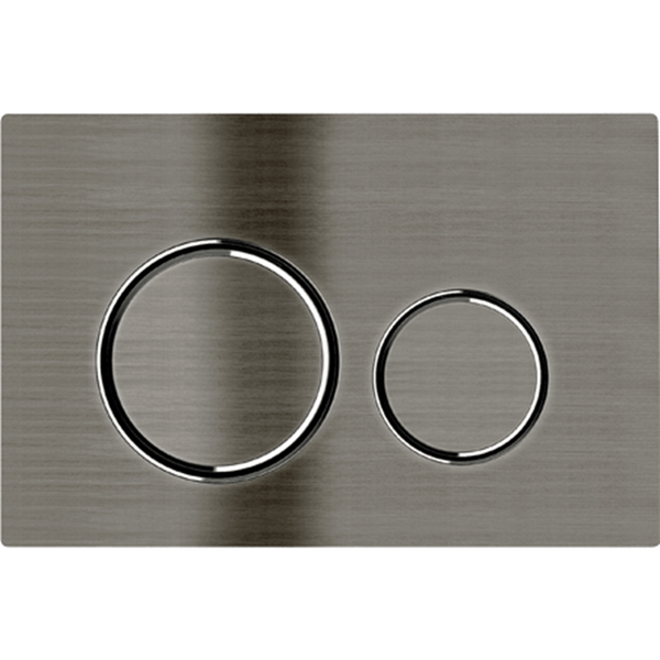 Best Bm Toilets Sigma 20 Brushed Gunmetal— Round Dual Flush Button
