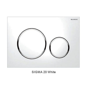 Best Bm Toilets Sigma 20 Stainless Steel — Round Dual Flush Button - White