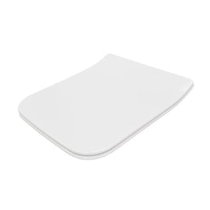 Best Bm Toilets SQL623 – Slim Square Toilet Seat Cover, White