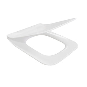 Best Bm Toilets SQL623 – Slim Square Toilet Seat Cover, White
