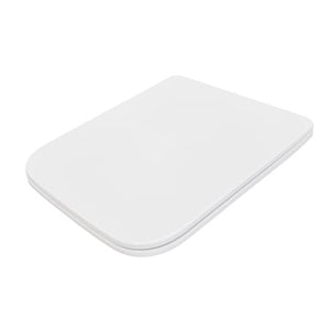 Best Bm Toilets SQW215 – Flat Square Toilet Seat Cover, White