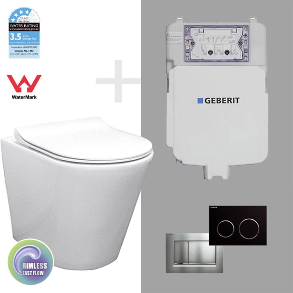 Best Bm Toilets T1003D – MILAN Geberit Package