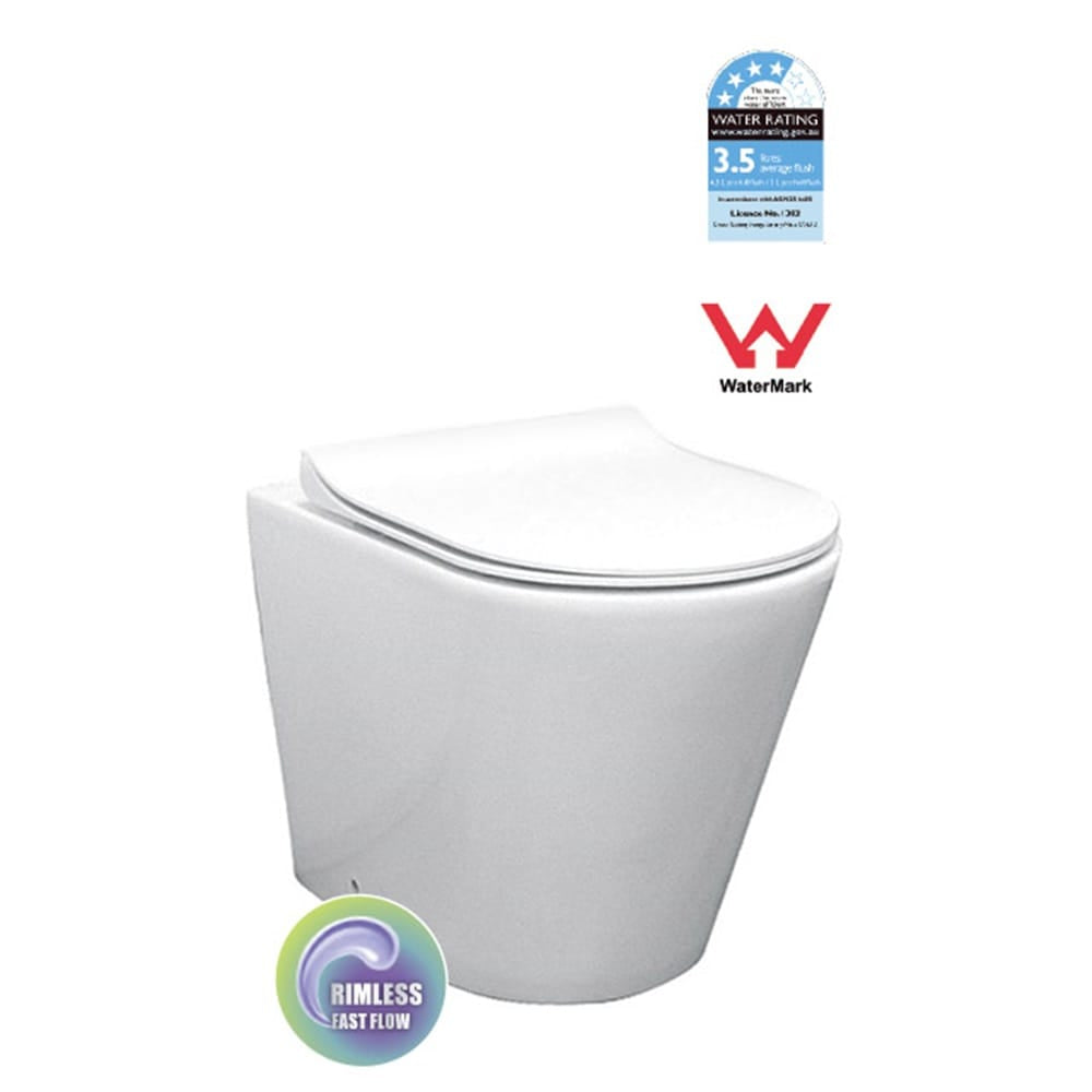 Best Bm Toilets T1003D – MILAN Rimless Floor Pan