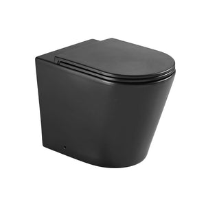 Best Bm Toilets T1003D-UQ-MB – ZURICH Tornado-Rimless Floor Pan