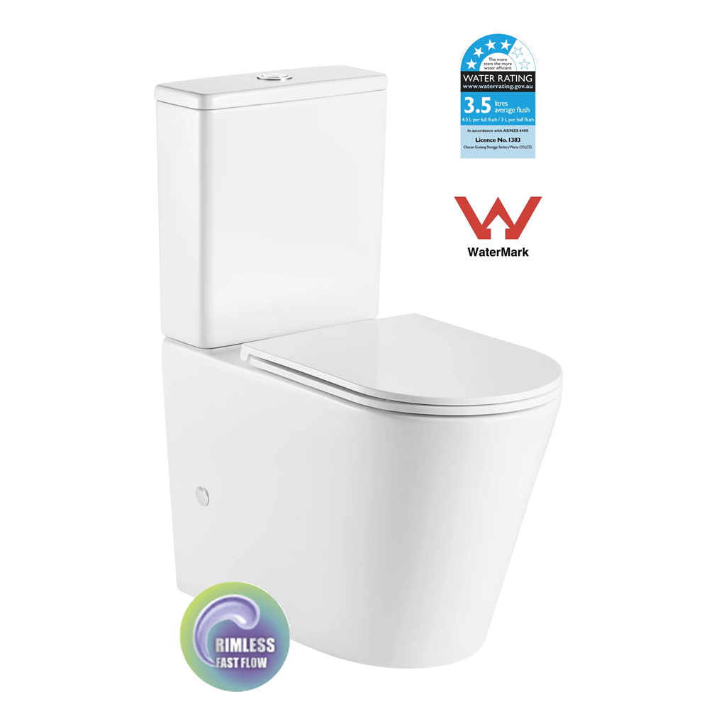 Best Bm Toilets T2125A — ATLANTA Rimless Toilet Suite