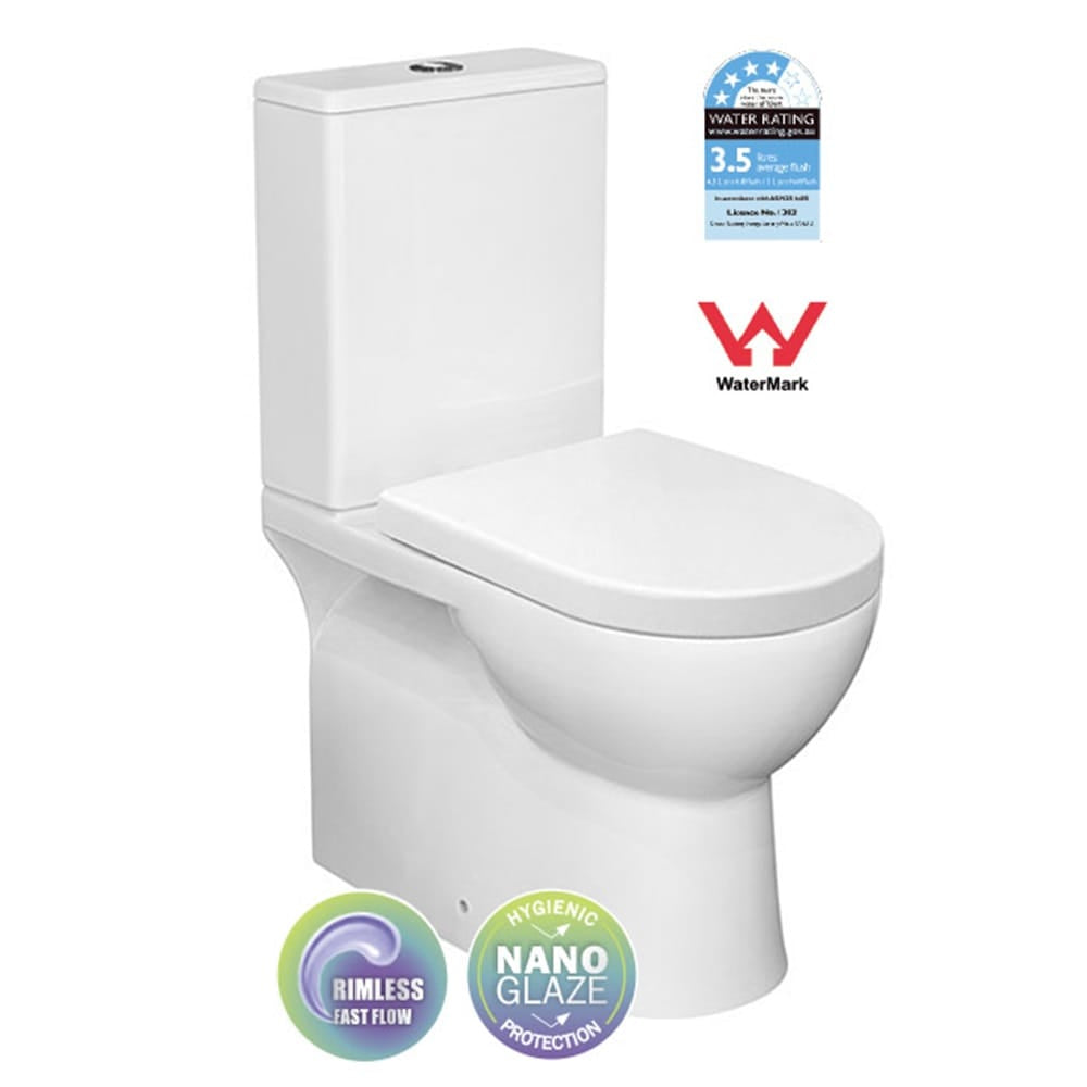 Best Bm Toilets T2131A — CHICAGO Rimless Toilet Suite
