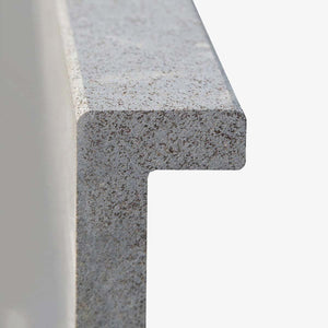 Basalt Bluestone Sawn 400 grit Coping Tile - Drop Edge 400x800x50/20mm