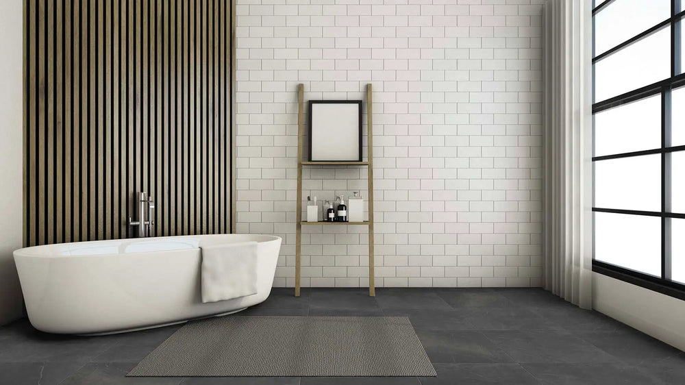 Brescia Dark Grey External Stone Look Tile 500X500mm