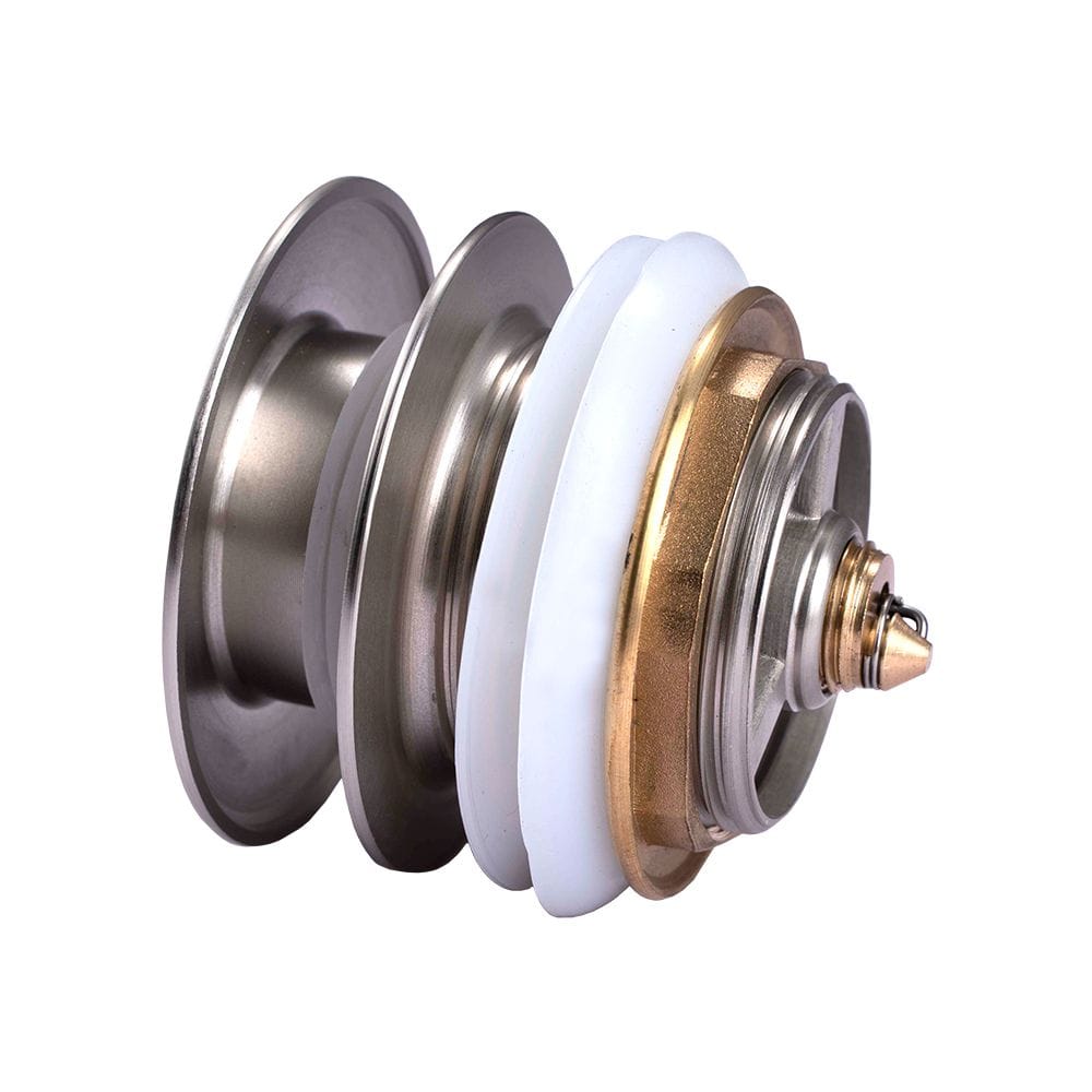 BU002.TWN 40MM BRUSHED NICKEL SOLID BRASS BATHTUB MUSHROOM POP UP WASTE DRAIN NO OVERFLOW