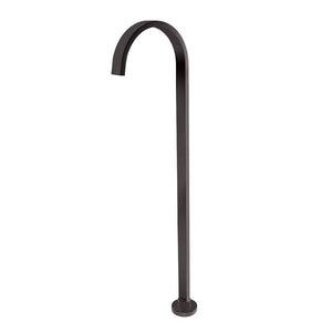 BS01.06 Square Gun Metal Grey Stainless Steel Freestanding Bath Spout