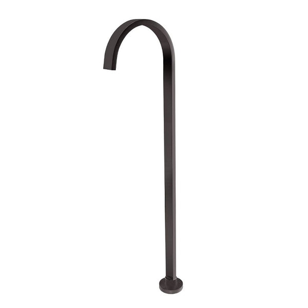 BS01.06 Square Gun Metal Grey Stainless Steel Freestanding Bath Spout