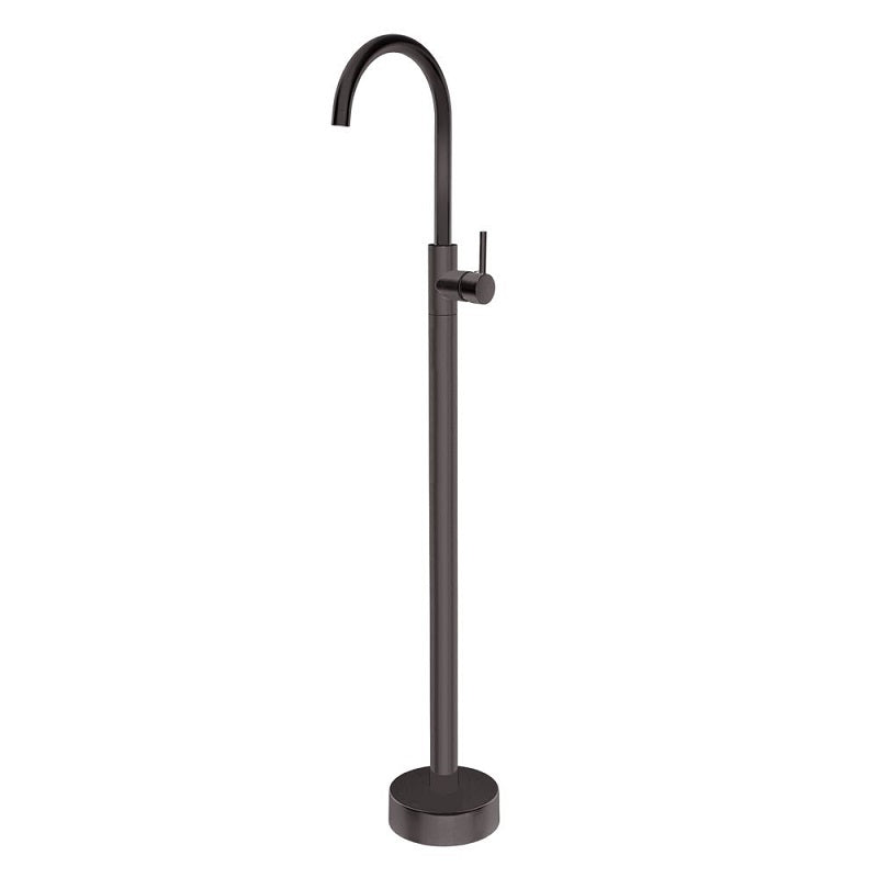 BS07.06 Pentro Round Gun Metal Grey Solid Brass Freestanding Mixer