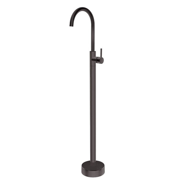 BS07.06 Pentro Round Gun Metal Grey Solid Brass Freestanding Mixer