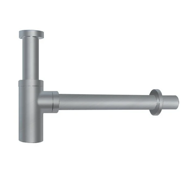 BT02.05 NORICO BRUSHED NICKEL ROUND BOTTLE TRAP 32MM