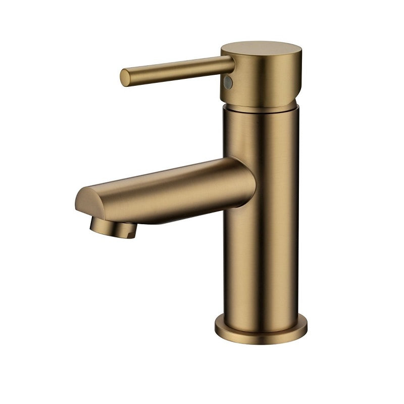 BT23.04 Pentro Brushed Yellow Gold Round Basin Mixer