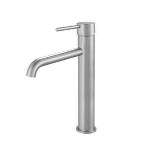 TSI Mixer Taps BU0151.BM LUCID PIN SERIES ROUND BRUSHED NICKEL TALL BASIN MIXER