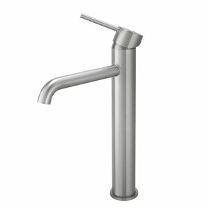 TSI Mixer Taps BU0151.BM LUCID PIN SERIES ROUND BRUSHED NICKEL TALL BASIN MIXER