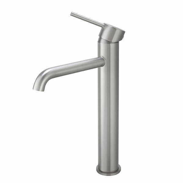 TSI Mixer Taps BU0151.BM LUCID PIN SERIES ROUND BRUSHED NICKEL TALL BASIN MIXER
