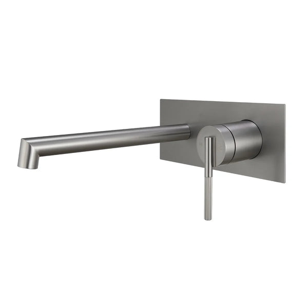BU0243.BM CADDENCE SERIES BRUSHED NICKEL WALL MIXER WITH SPOUT