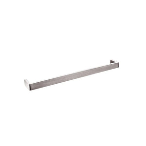 BU7001.TR IVANO SERIES SQUARE BRUSHED NICKEL SINGLE TOWEL RAIL 600MM