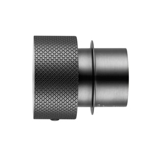 Trade Mixer Taps BUGM0169.HD ROUND BRUSHED GUN METAL GREY PROGRESSIVE WALL MIXER HANDLE