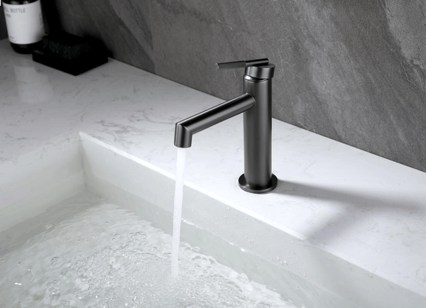 TSI BUGM0240.BM CADDENCE SERIES BRUSHED GUN METAL GREY BASIN MIXER