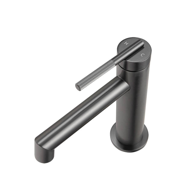 TSI BUGM0240.BM CADDENCE SERIES BRUSHED GUN METAL GREY BASIN MIXER