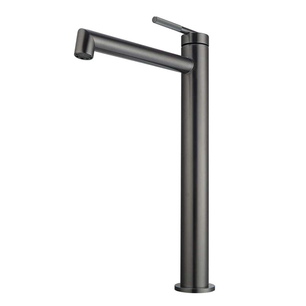 TSI BUGM0241.BM CADDENCE SERIES BRUSHED GUN METAL GREY TALL BASIN MIXER
