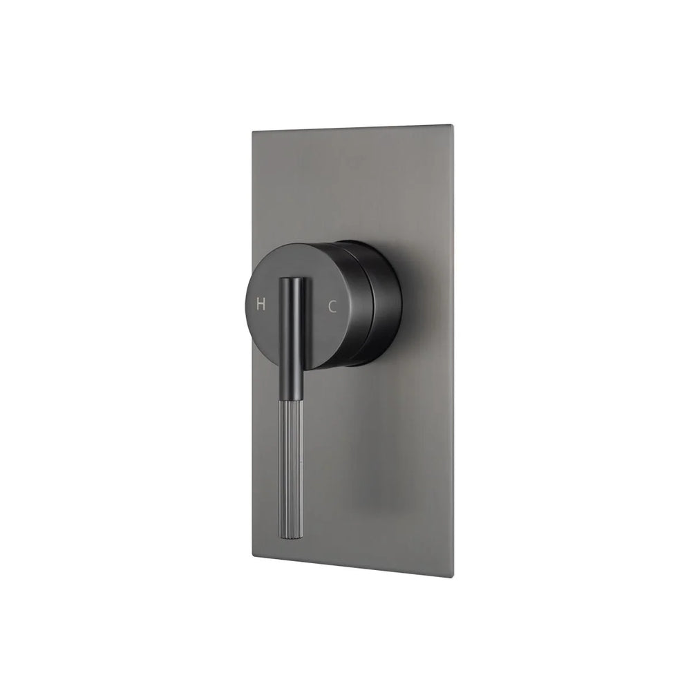 BUGM0245.ST CADDENCE SERIES BRUSHED GUN METAL GREY WALL MIXER