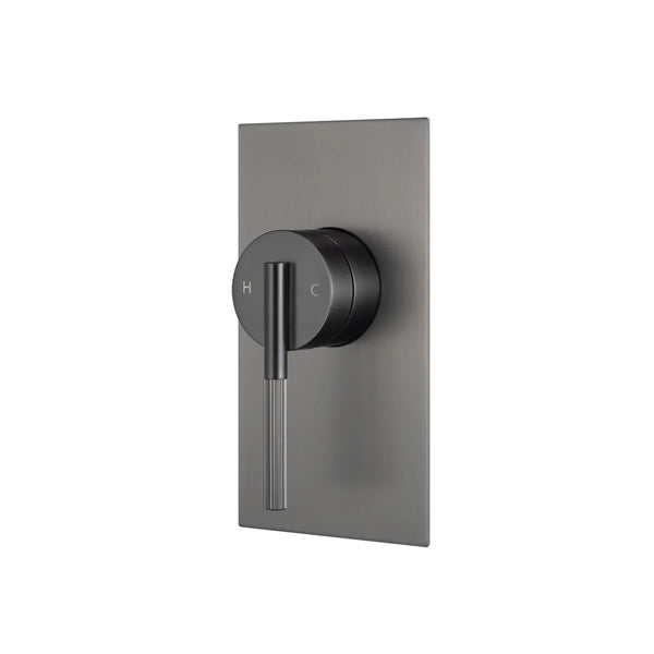 BUGM0245.ST CADDENCE SERIES BRUSHED GUN METAL GREY WALL MIXER