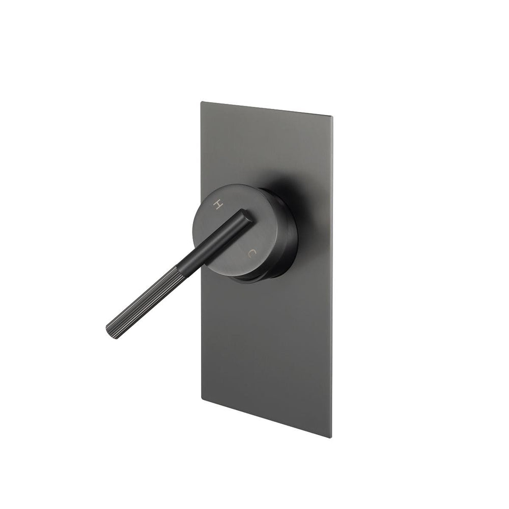 BUGM0245.ST CADDENCE SERIES BRUSHED GUN METAL GREY WALL MIXER
