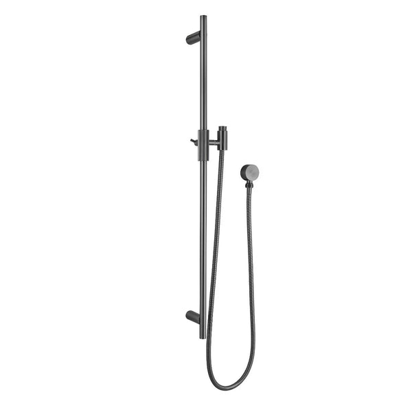 BUGM2151.SH.N CADDENCE SERIES BRUSHED GUN METAL GREY SHOWER RAIL WITHOUT HANDHELD SHOWER