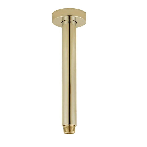 BUYG0105.SA ROUND BRUSHED BRASS CEILING SHOWER ARM 200MM