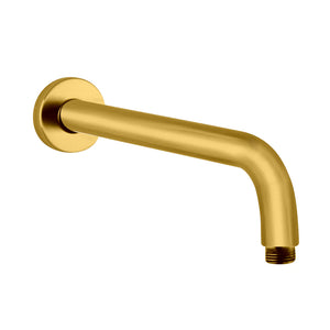 BUYG0108.SA ROUND BRUSHED BRASS STAINLESS STEEL WALL MOUNTED SHOWER ARM 400MM