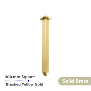 BUYG0126.SA SQUARE BRUSHED BRASS CEILING SHOWER ARM 300MM