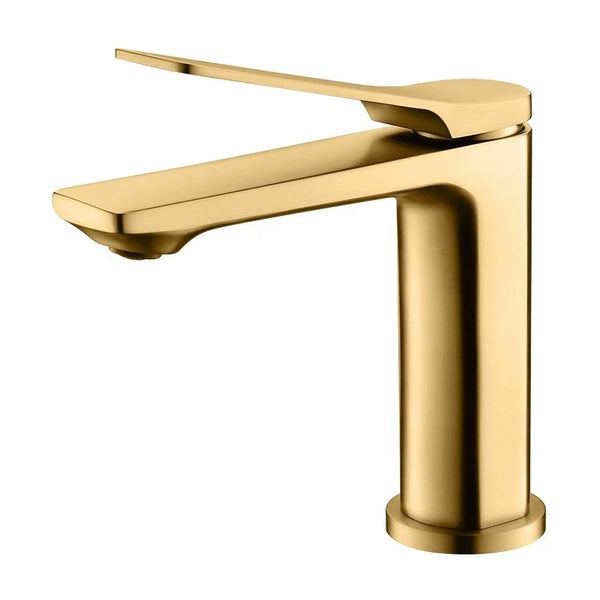BUYG0128.BM RUSHY SERIES BRUSHED BRASS BASIN MIXER