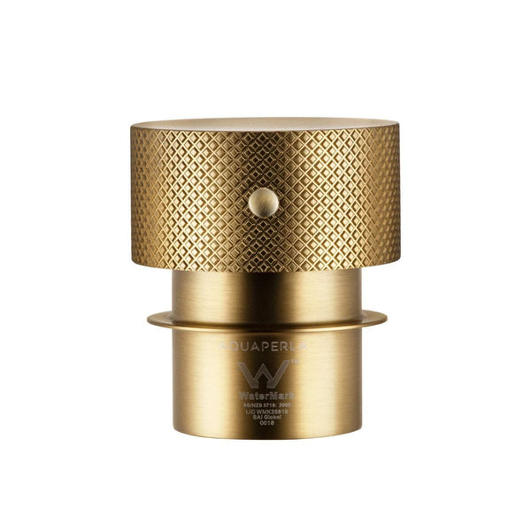 Trade Mixer Taps BUYG0169.HD ROUND BRUSHED YELLOW GOLD PROGRESSIVE WALL MIXER HANDLE
