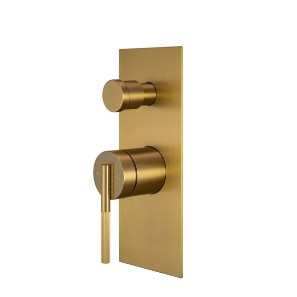 BUYG0244.ST CADDENCE SERIES BRUSHED YELLOW GOLD WALL MIXER WITH DIVERTER
