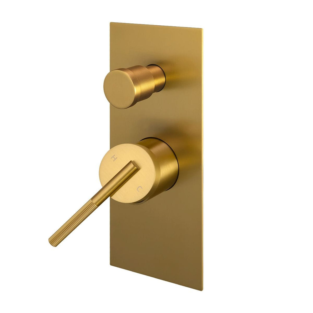 BUYG0244.ST CADDENCE SERIES BRUSHED YELLOW GOLD WALL MIXER WITH DIVERTER