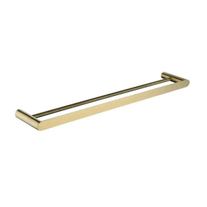 BUYG6502.TR RUSHY BRUSHED BRASS DOUBLE TOWEL RAIL 600MM