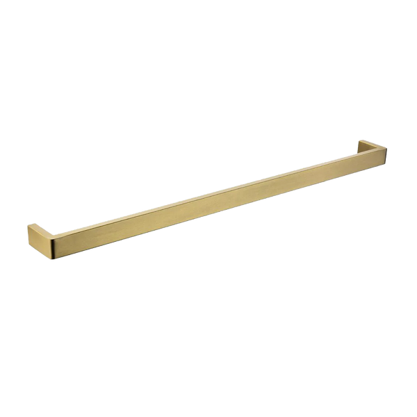 BUYG7001.8.TR IVANO SERIES SQUARE BRUSHED YELLOW GOLD SINGLE TOWEL RAIL 800MM