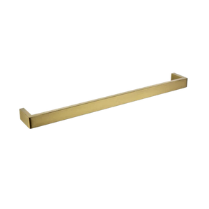 BUYG7001.TR IVANO SERIES SQUARE BRUSHED YELLOW GOLD SINGLE TOWEL RAIL 600MM
